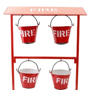 fire bucket with stand